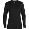 Icebreaker Women's Merino 260 Tech Long Sleeve Crewe Thermal Top -Active Vibe Shop 104387001 1