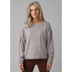 Prana Women's Cozy Up Polmdale Top 7 Prana Women's Cozy Up Polmdale Top -Active Vibe Shop 1964461 HEATHERGREY
