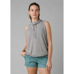 Prana Women's Cozy Up Barmsee Tank -Active Vibe Shop 1968601 HEATHERGREY 1