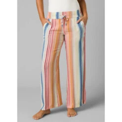 Prana Women's Fernie Beach Pant -Active Vibe Shop 1969101 MULTIBAJASTRIPE