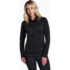 KUHL Women's Lea Pullover -Active Vibe Shop 4186 Lea Pullover Black Front