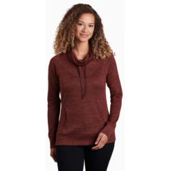 KUHL Women's Lea Pullover -Active Vibe Shop 4186 lea pullover bordeaux front pdp photo a5977e9b 0c97 411b 887d abbc8375cbec