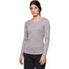 Black Diamond Women's Rhythm Long Sleeve Tee -Active Vibe Shop 752005 1016 W LS RHYTHM TEE PEWTER 01 1