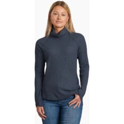 KUHL Women's Petra Turtleneck -Active Vibe Shop 8066 Petra Turtleneck Abyss Front