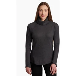 KUHL Women's Petra Turtleneck -Active Vibe Shop 8066 Petra Turtleneck Pavement Front