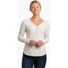 KUHL Women's Lola Henley -Active Vibe Shop 8067 Lola Henley Ivory Front