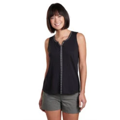 KUHL Women's Shay Tank -Active Vibe Shop 8408 Shay Tank Black front 1