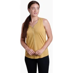 KUHL Women's Shay Tank 13 KUHL Women's Shay Tank -Active Vibe Shop 8408 Shay Tank Honey Front