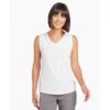 KUHL Women's Juniper Tank 2 KUHL Women's Juniper Tank -Active Vibe Shop 8454 Juniper Tank White Front 1