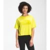 The North Face Women's Short Sleeve Half Dome Cropped Tee 2 The North Face Women's Short Sleeve Half Dome Cropped Tee -Active Vibe Shop NF0A4AUF JE3 hero
