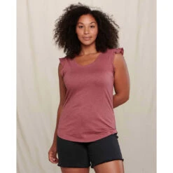 Women's Rufflita II Tee -Active Vibe Shop T1112011 WILD GINGER 1