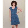 Women's Rosemarie Dress -Active Vibe Shop T1772811 TRUE NAVY PALM PRINT 1