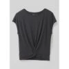Prana Women's Pacific Drift Short Sleeve Top 2 Prana Women's Pacific Drift Short Sleeve Top -Active Vibe Shop W11212394 BLACK ALT 9