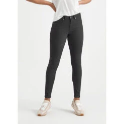 Women's No Sweat Pant Mid Rise Skinny 5 Women's No Sweat Pant Mid Rise Skinny -Active Vibe Shop WFNK1004 NoSweatSkinnySlate Front