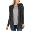Women's Thermal Fleece Cardigan 1 Women's Thermal Fleece Cardigan -Active Vibe Shop W ThermalFleece Cardigan HeatherBlack 1