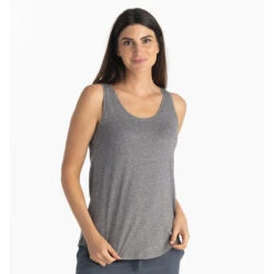 Women's Bamboo Heritage Tank 9 Women's Bamboo Heritage Tank -Active Vibe Shop heritage tank heather flint women 1