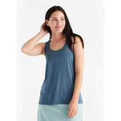 Women's Bamboo Motion Racerback Tank 21 Women's Bamboo Motion Racerback Tank -Active Vibe Shop motion racerback slate blue women 1 1
